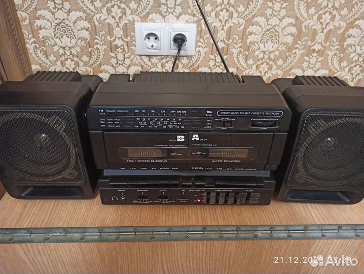 Переносная двухкассетная магнитола nice