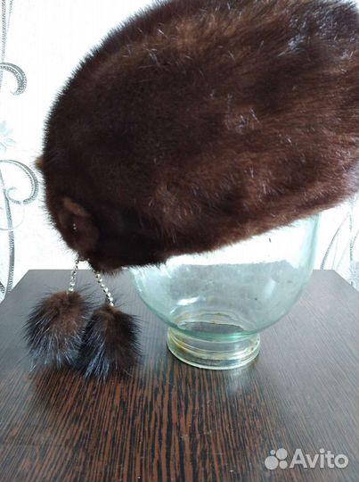 Берет норковый