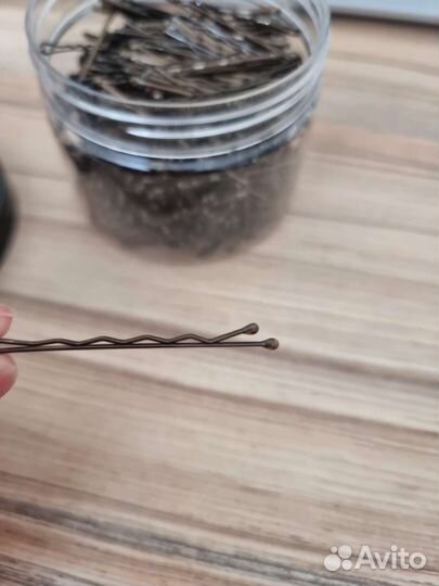 Невидимки металлические коричневые Deval