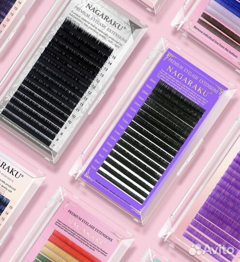 Ресницы для наращивания 0,07 / 0,10 / 0,12 / 0,15