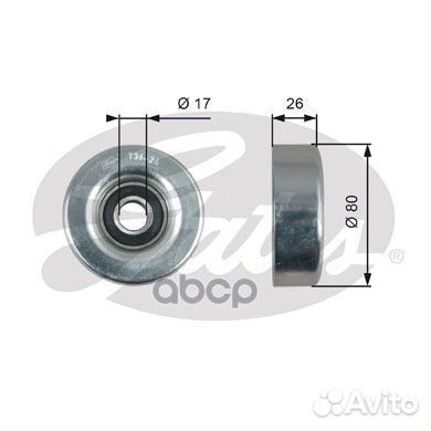 Ролик ремня приводного honda civic/jazz 1.2/1.4