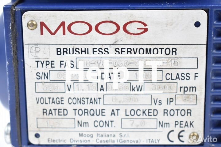 Серводвигатель Moog N0-V6-030-32-00-15