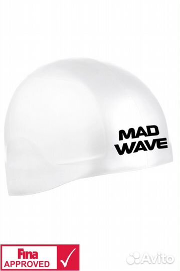 Шапочка стартовая 3 D для плавания Fina mad wave