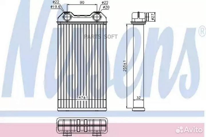 Радиатор отопителя nissan primastar (2001) 2.5 DCI