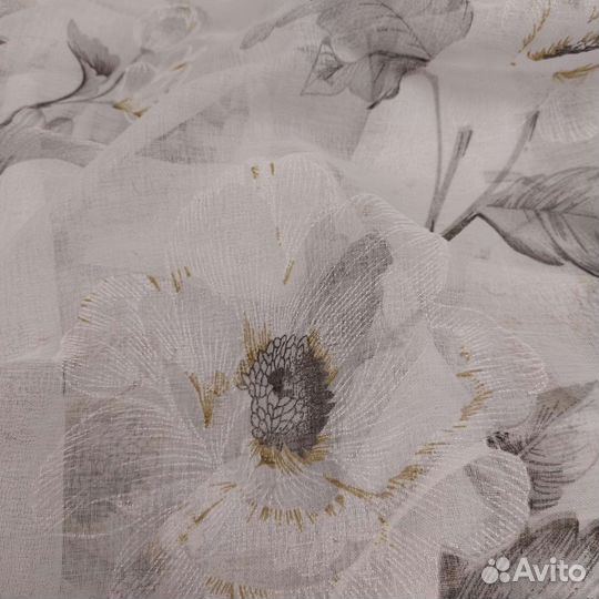 Готовый тюль лён батист