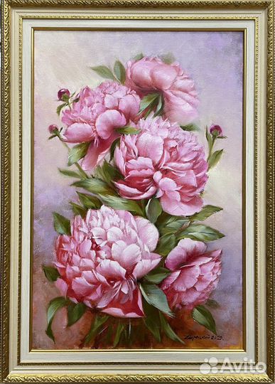 Картина маслом, цветы 