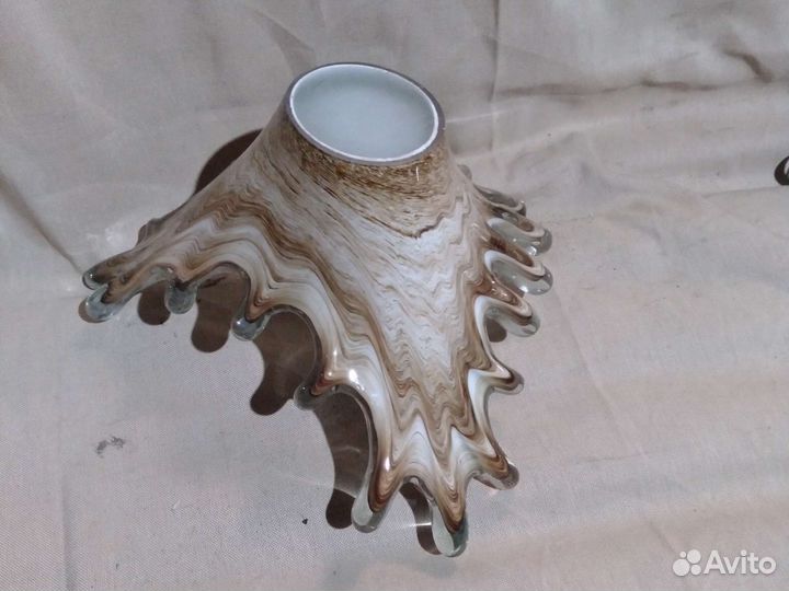 Ваза цветное стекло чехия