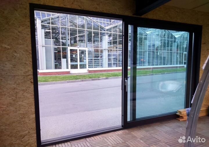 Раздвижные алюминиевые двери