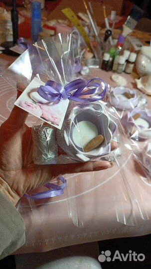 Подсвечник из гипса