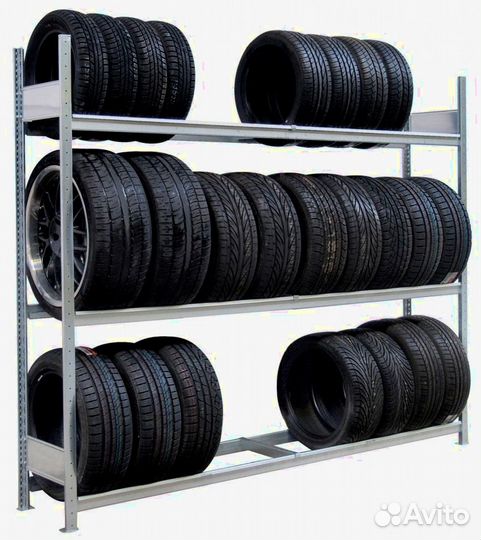 Купить стеллажи для хранения шин большой склад