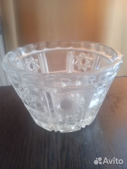 Хрустальная ваза салатницы времён СССР