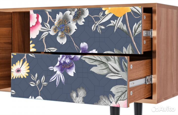 Тв-тумба T1 - Орех - Dark Flower Bed