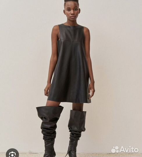 Сарафан из эко-кожи от Ushatava