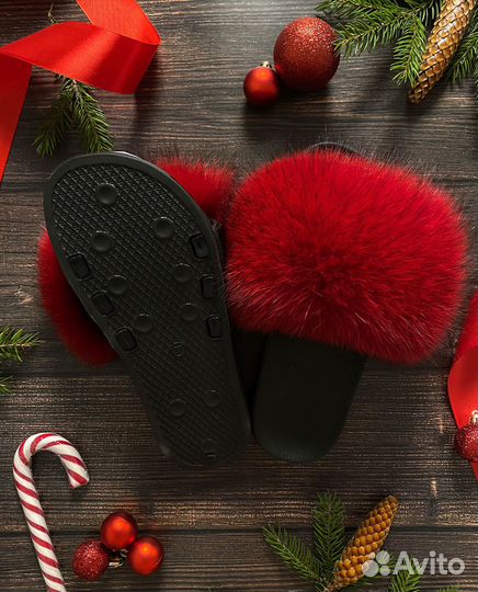 Женские меховые тапочки с примеркой СПБ