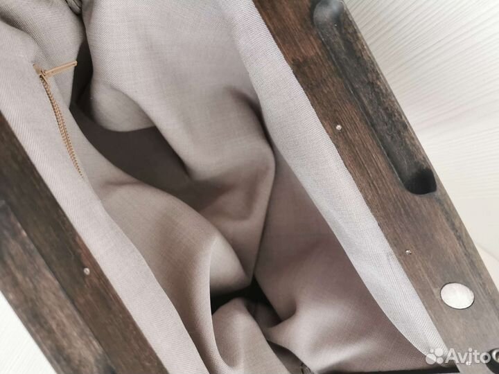 Сумка-клатч женская кожаная Wooden Reticule