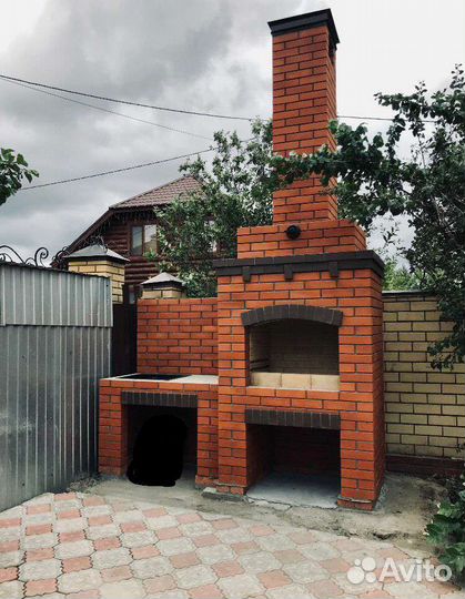 Каминная печь, мангал, барбекю