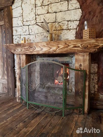 Каминный экран, складной экран для камина