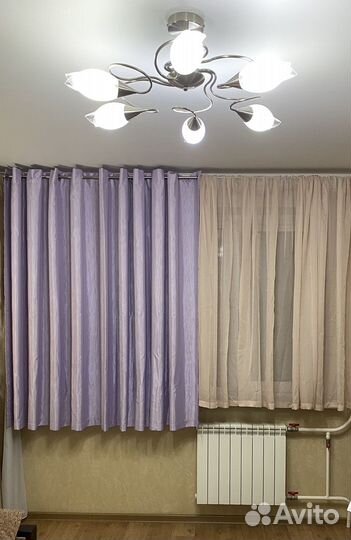 Комплект штора и тюль на кухню