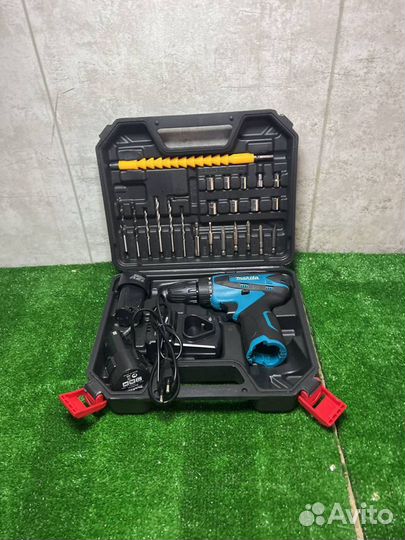 Аккумуляторный Шуруповерт Makita 12v с битами h-28