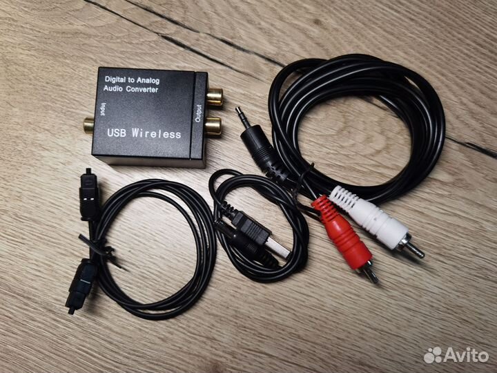Конвертер Optica RCA оптика 3.5 jack spdif
