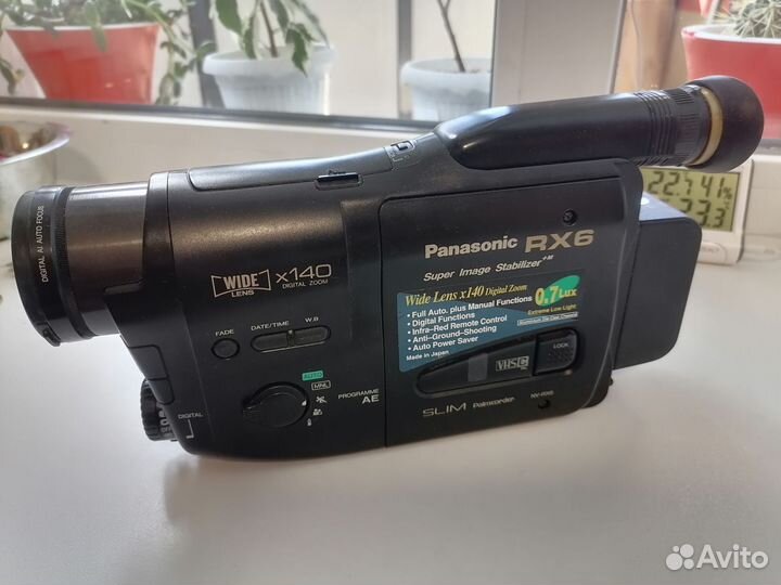 Видеокамера раритетная с кассетой panasonic RX6