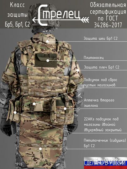 Бронежилет Стрелец 24 Сертифицированный d3264