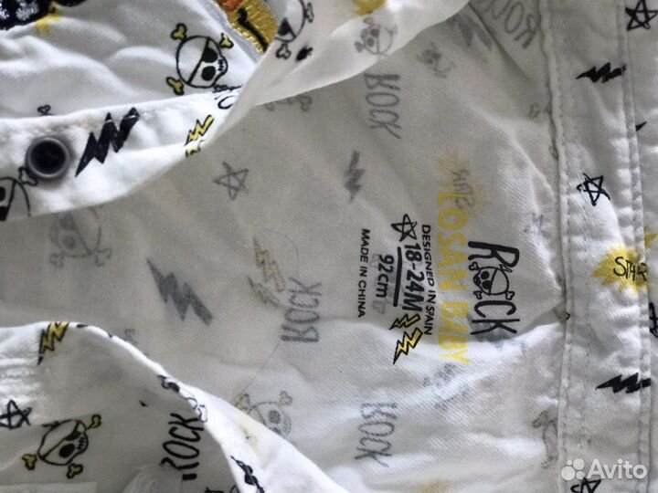 Рубашка новая 18-24/92 для мальчика