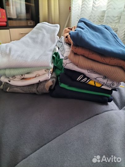 Вещи пакетом на мальчика 62 68 74