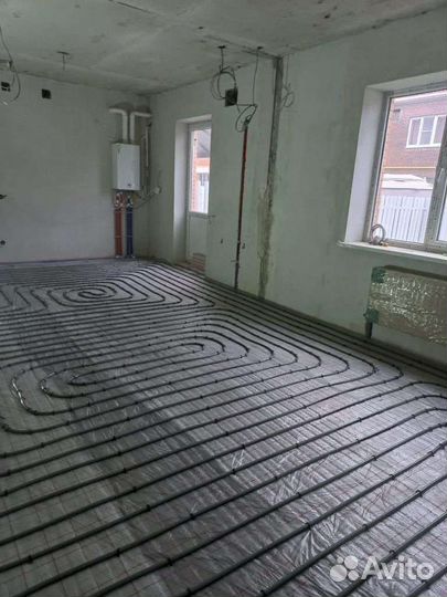 Монтаж систем отопления водоснабжения установка