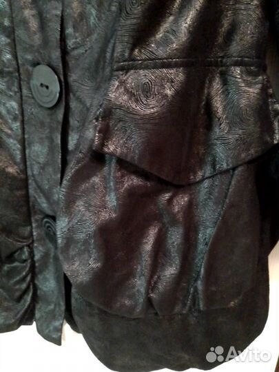 Курточка - плащ стиль бохо с утеплителем р.52- 54