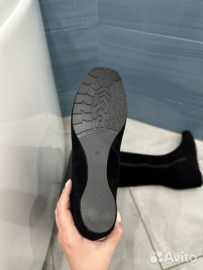 Сапоги женские натуральная замша 40р