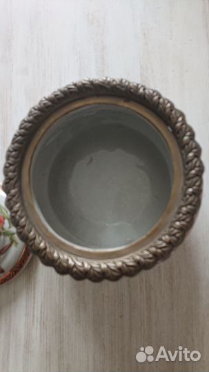 Ваза фарфор с бронзой