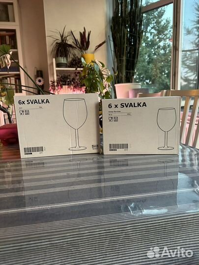 Бокалы для вина. Новые. Икея