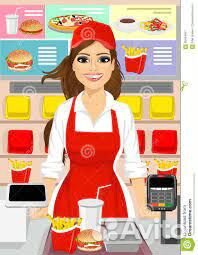 Кассир в бургерную