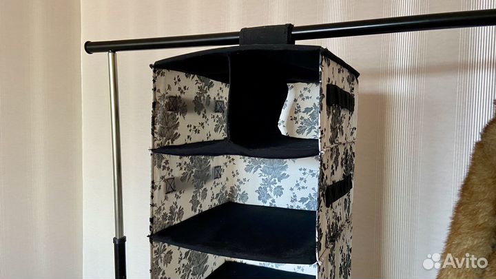 Навесная полка Органайзер Икея IKEA тканевая