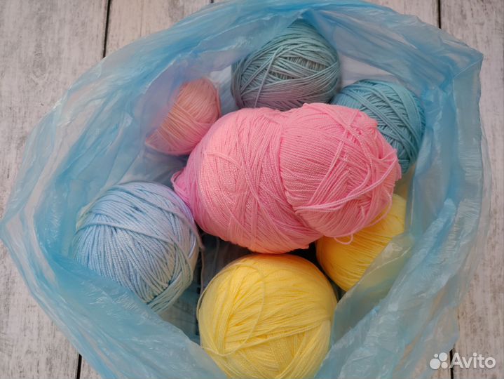Пряжа для вязания пакетом