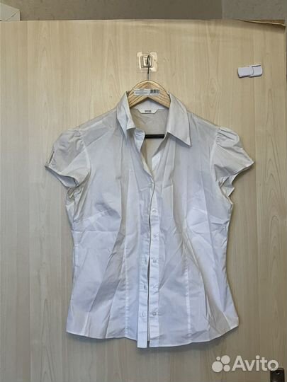 Блузка женская белая с коротким рукавом 50 52