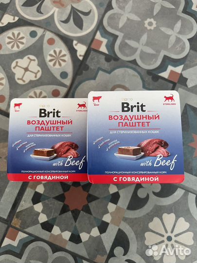 Влажный корм для кошек Brit Воздушный паштет