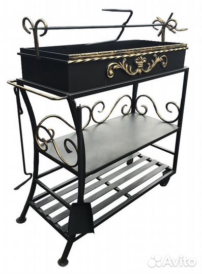 Мангал на тележке Барви