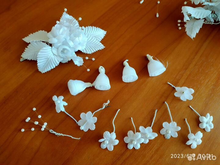 Свадебные украшения на голову + ленты для свидет