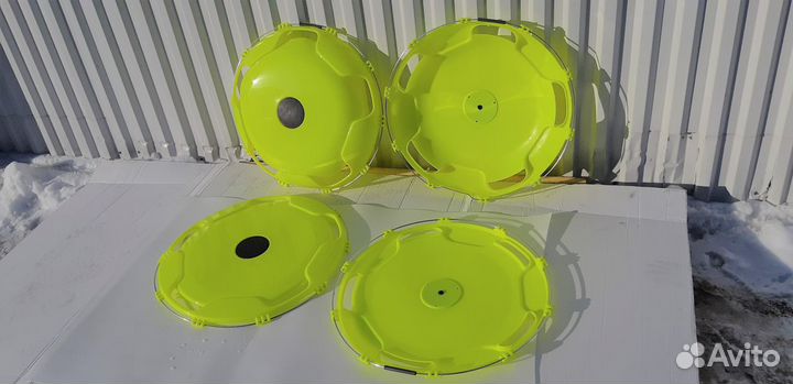 Цвет Лимонный Колпаки 22.5 2задних + 2 задних