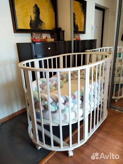 Детская кровать трансформер с матрасем