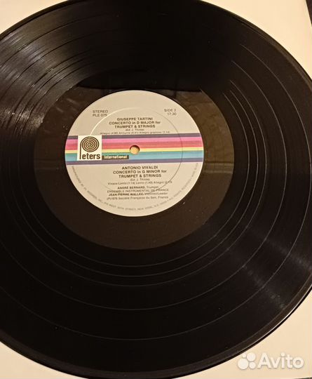 Vivaldi, Tartini на фирменном lp