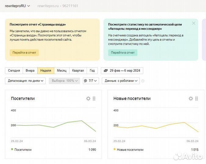 Онлайн-бизнес. Веб-приложение для рерайта