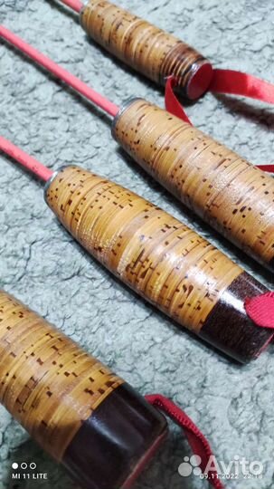 Багорик для зимней рыбалки с берестянной ручкой