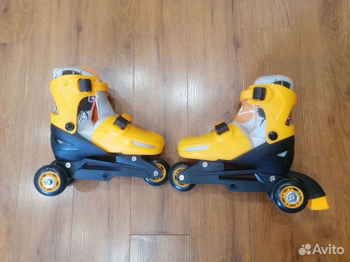 Регулируемые роликовые коньки 31-34 размеры