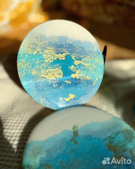 Набор подстаканников из эпоксидной смолы