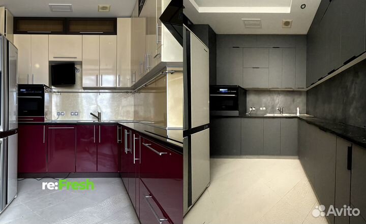 Замена кухонных фасадов и столешницы