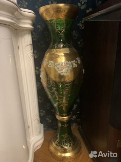 Ваза Богемия. Чехия. Напольная