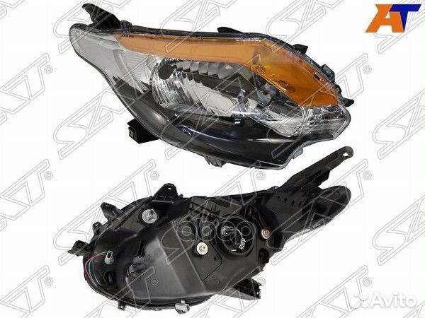 Фара mitsubishi L200 15-18 RH черная